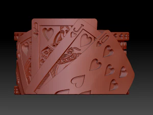 flush royal poker ring 3D Print Model