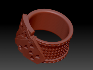 flush royal poker ring 3D Print Model