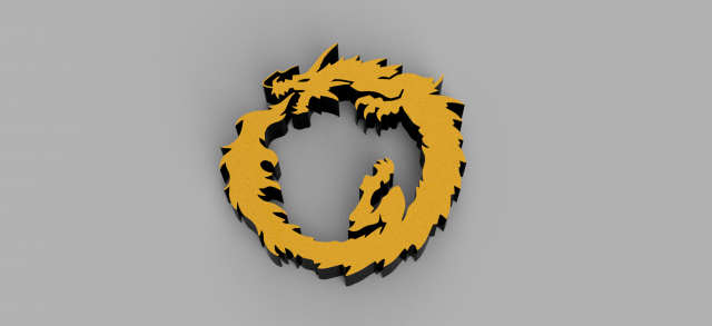 dragon 3Dプリントモデル .c4d .max .obj .3ds .fbx .stl .blend 