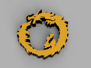 drag&atilde;o Modelo de Impressão 3D