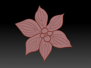 dogwood flower 3D Model