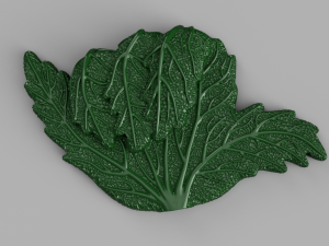 shaka marijuana leaf Model 3D