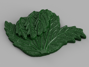 shaka marijuana leaf 3D Model