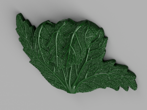 shaka marijuana leaf 3D Model