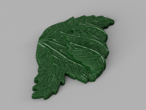 shaka marijuana leaf 3D Model
