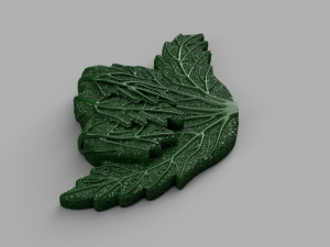 shaka marijuana leaf 3D Model
