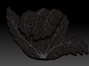 shaka marijuana leaf 3D Model