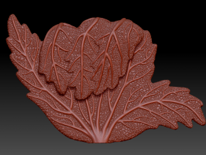 shaka marijuana leaf 3D Model