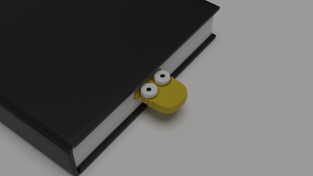 homer simpson bookmark 3d print model 3D प्रिंट मॉडल .c4d .max .obj .3ds .fbx .stl .blend 