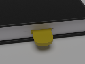 homer simpson bookmark 3d print model 3D प्रिंट मॉडल
