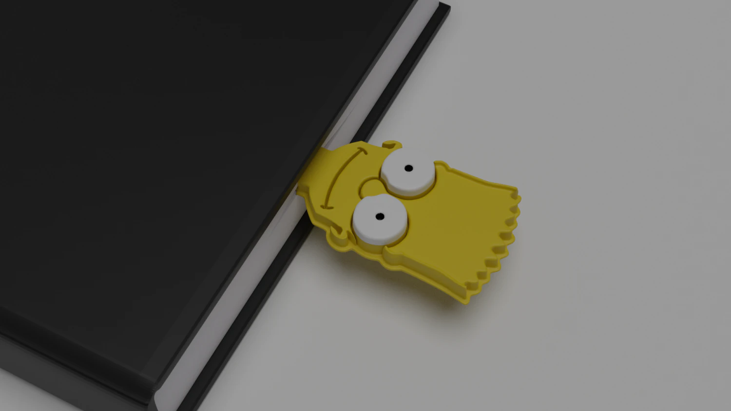 bart simpson bookmark 3D Print Model .c4d .max .obj .3ds .fbx .stl .blend 