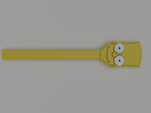 bart simpson bookmark Model do druku 3D
