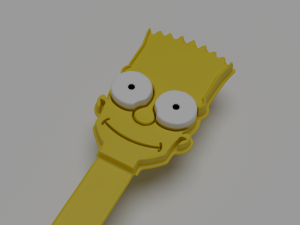bart simpson bookmark Model do druku 3D