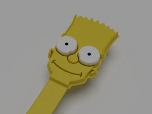 bart simpson bookmark 3D Print Model