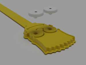 bart simpson bookmark Model do druku 3D