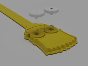 bart simpson bookmark 3D Print Model