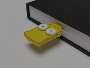 bart simpson bookmark Model do druku 3D
