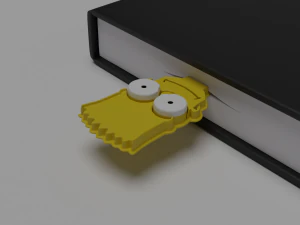 bart simpson bookmark 3D Print Model