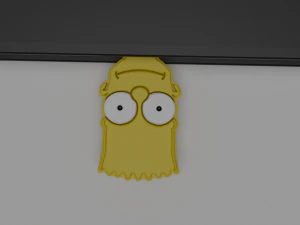 bart simpson bookmark 3D Print Model