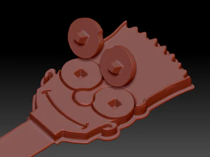 bart simpson bookmark 3D Print Model
