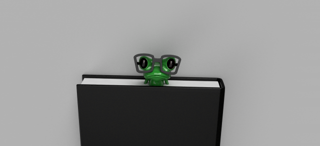 bookmark frog Modelo de Impressão 3D .c4d .max .obj .3ds .fbx .stl .blend 