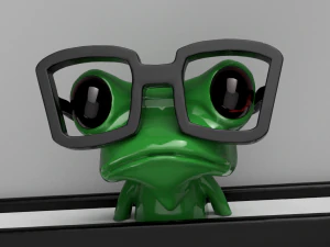 bookmark frog 3D Print Model