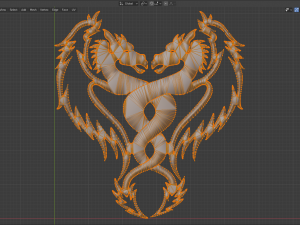 dragons yin and yang Model Cetak 3D