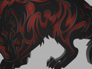 printable wolf Model do druku 3D
