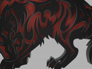 printable wolf 3D Print Model