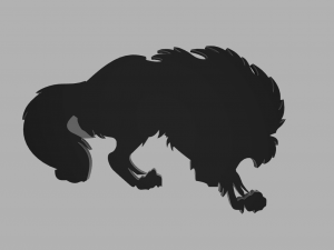 printable wolf Model do druku 3D