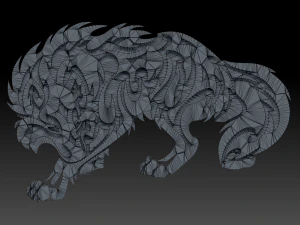 printable wolf 3D Print Model