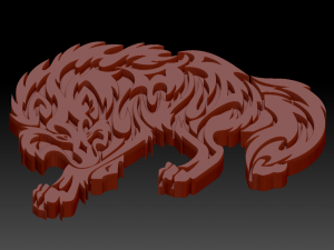 printable wolf Model do druku 3D