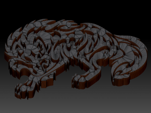 printable wolf Model do druku 3D