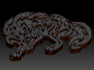 printable wolf 3D Print Model