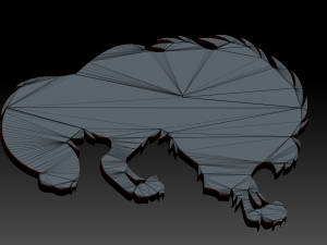 printable wolf Model do druku 3D