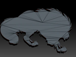 printable wolf 3D Print Model