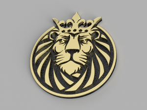 lion king coin 3D-printmodel
