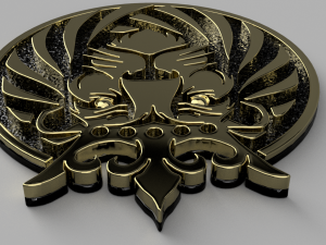 lion king coin 3D-printmodel