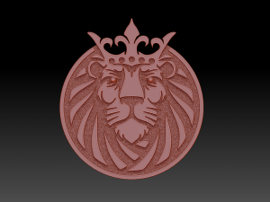 lion king coin 3D-printmodel