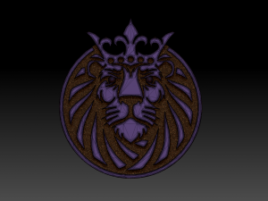 lion king coin 3D-printmodel