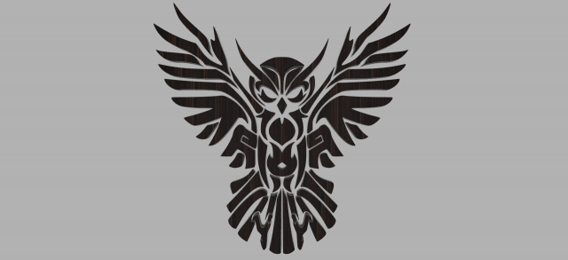 printable owl 3D Baskı Modeli .c4d .max .obj .3ds .fbx .stl .blend 