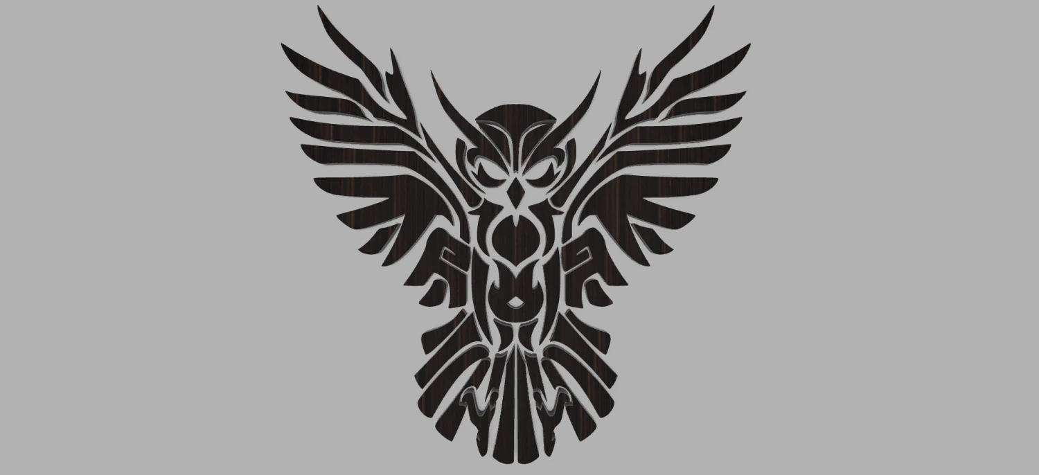 printable owl 3D Print Model .c4d .max .obj .3ds .fbx .stl .blend 