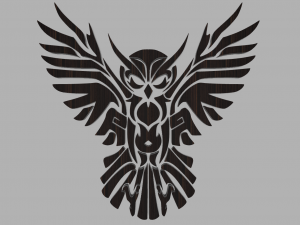 printable owl 3Dプリントモデル