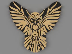 printable owl 3D Baskı Modeli