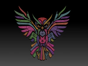 printable owl 3D Print Model
