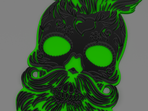 bearded skull 3D Модель