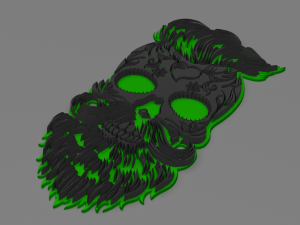 bearded skull 3D Модель