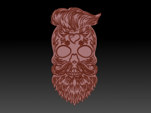bearded skull 3D Модель