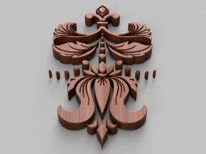 ornament sq2 by wp 3D Model