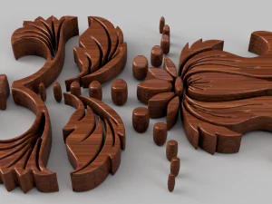 ornament sq2 by wp 3D Model